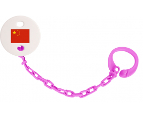 Attache-Piruleta Bandera China fuschia rosa