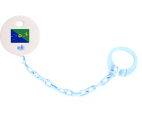 Attache-Bandera Tetina Isla de Navidad Sky Blue