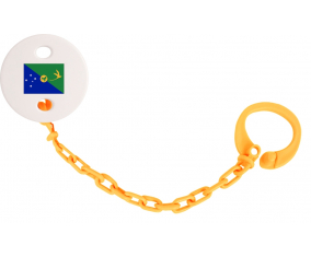Attache-Bandera Tetina Isla de Navidad Naranja