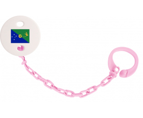 Attache-Bandera Tetina Isla de Navidad Color Rosa Claro