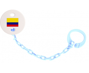 Attache-Bandera piruleta Colombia color Sky Blue