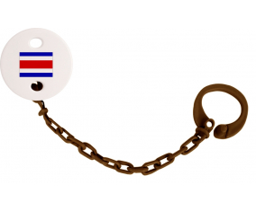 Attache-Bandera piruleta Costa Rica Color Brown