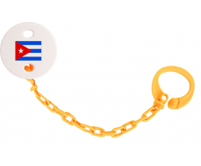 Attache-piruleta bandera Cuba color naranja
