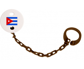 Attache-Bandera piruleta Cuba Color Brown