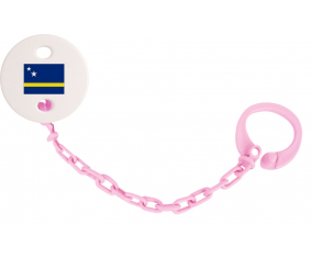 Attache-bandera tetina Curazao color rosa claro