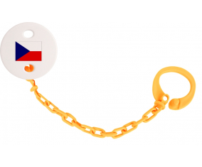 Attache-bandera piruleta República Checa Color naranja