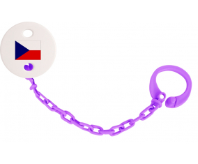 Attache-Bandera piruleta República Checa color Violeta