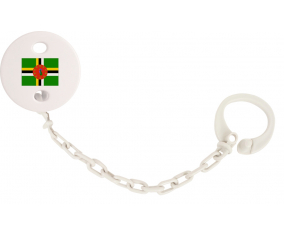 Attache-bandera tetina Dominique color blanco