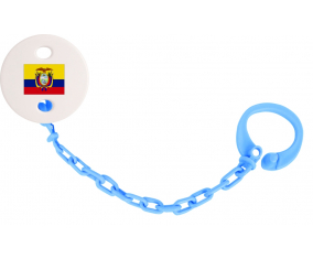 Attache-piruleta Ecuador color turquesa azul