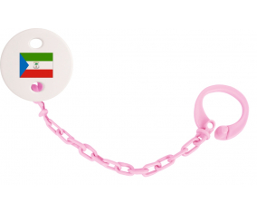 Attache-Bandera Tetina Guinea Ecuatorial Color Rosa Claro