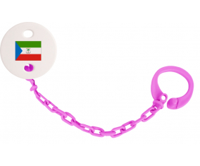 Attache-bandera tetina Guinea Ecuatorial color Fuschia Rose