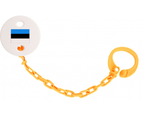 Attache-Bandera piruleta Estonia Color naranja