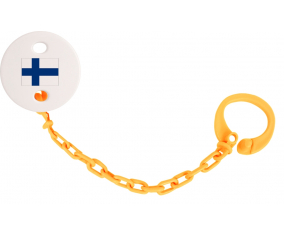 Attache-Bandera piruleta Finlandia Color naranja