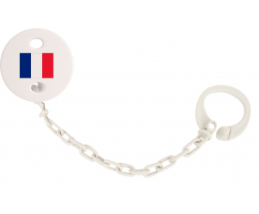 Attache-bandera tetina France blanco