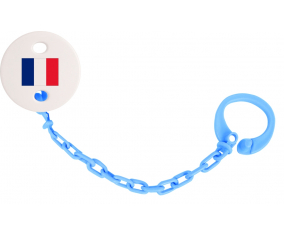 Attache-bandera tetina France color azul turquesa