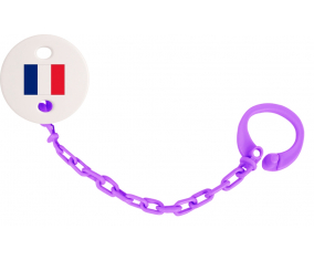 Attache-bandera tetina France color violeta