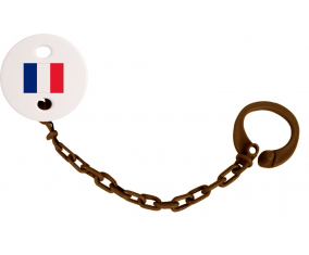 Attache-bandera tetina France color marrón