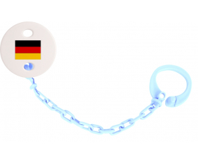 Attache-Bandera piruleta Alemania color Sky Blue