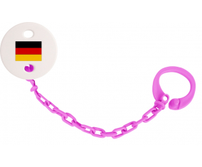 Attache-Bandera piruleta Alemania fuschia rosa