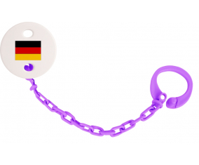 Attache-Bandera piruleta Alemania color Violeta