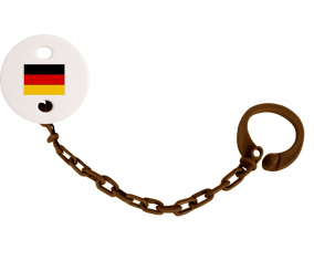 Attache-Bandera piruleta Alemania Color Brown