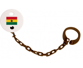 Attache-bandera tetina Ghana Color marrón
