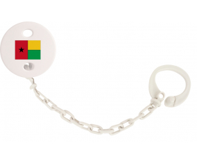 Attache-bandera tetina Guinea color blanco