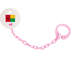 Attache-bandera tetina Guinea color rosa claro