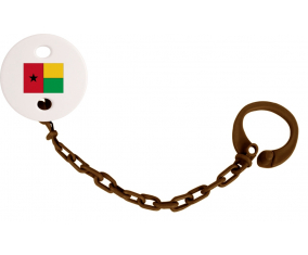 Attache-bandera tetina Guinea Color Marrón