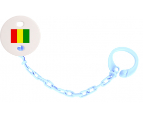Attache-bandera tetina Guinea Bissau color Sky Blue