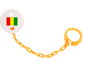 Attache-bandera tetina Guinea Bissau color naranja