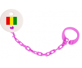 Attache-bandera tetina Guinea Bissau color Fuschia Rose