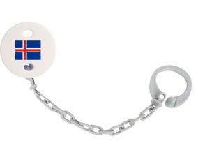 Attache-Bandera Tetina Islandia Color Gris
