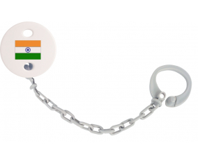 Attache-bandera tetina India Color gris