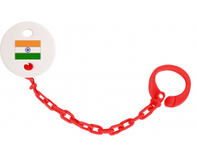 Attache-Bandera tetina India Color rojo