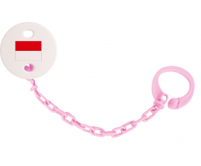 Attache-Bandera piruleta Indonesia rosa claro