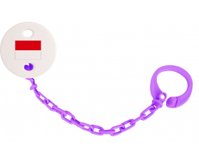 Attache-Bandera piruleta Indonesia color Violeta