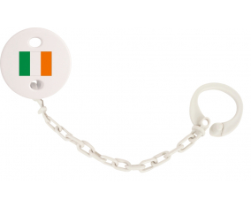 Attache-piruleta Bandera Irlanda color blanco