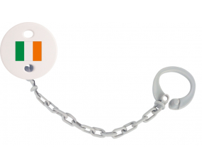 Attache-Bandera piruleta Irlanda Color gris