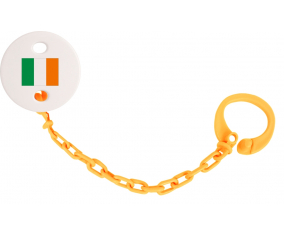 Attache-Bandera piruleta Irlanda Color naranja