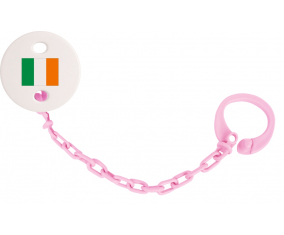 Attache-Bandera piruleta Irlanda rosa claro