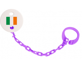 Attache-piruleta Bandera Irlanda color Violeta