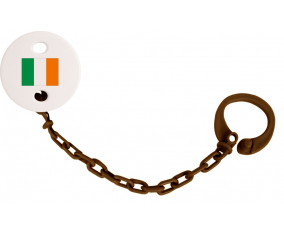Attache-Bandera piruleta Irlanda Color Brown