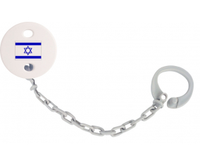 Attache-bandera tetina Israel Color gris