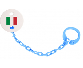 Attache-Bandera piruleta Italia azul turquesa