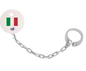 Attache-Bandera piruleta Italia Color Gris