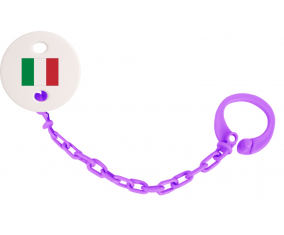 Attache-Bandera piruleta Italia color Violeta