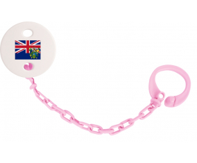 Attache-Bandera Tetina Islas Pitcairn Color Rosa Claro
