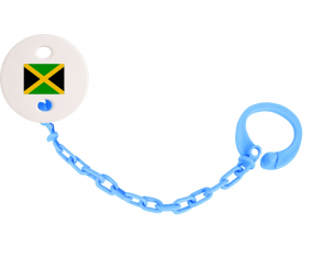 Attache-bandera tetina Jamaica color azul turquesa