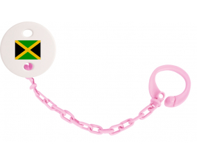 Attache-bandera tetina Jamaica color rosa claro